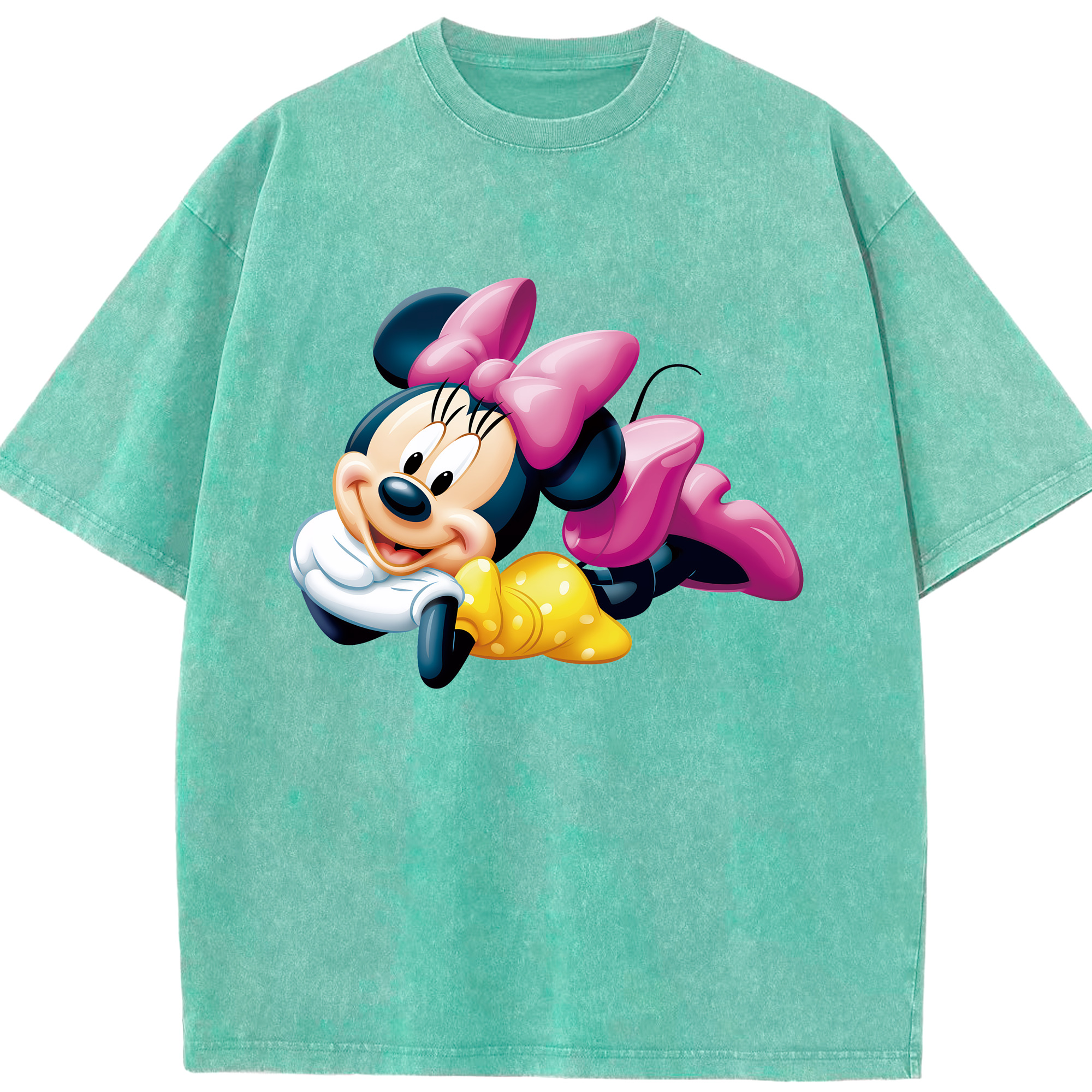 （画像用） ミッキーマウス Mickey Mouse 綿100% ヴィンテージ風 半袖Tシャツ（フロントプリント）